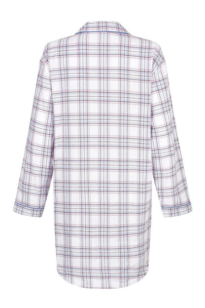 Champion Alice Ladies Check Nightshirt in Check Pink and Blue