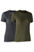 Deerhunter Ladies Basic 2-Pack T-Shirt In Adventure Green Melange