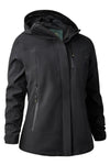 Deerhunter Lady Sarek Shell Jacket with hood In Black #colour_black