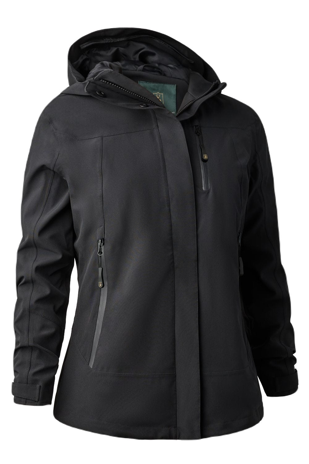 Deerhunter Lady Sarek Shell Jacket with hood In Black 