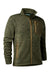 Deerhunter Sarek Knitted Jacket In Olive Night Melange #colour_olive-night-melange