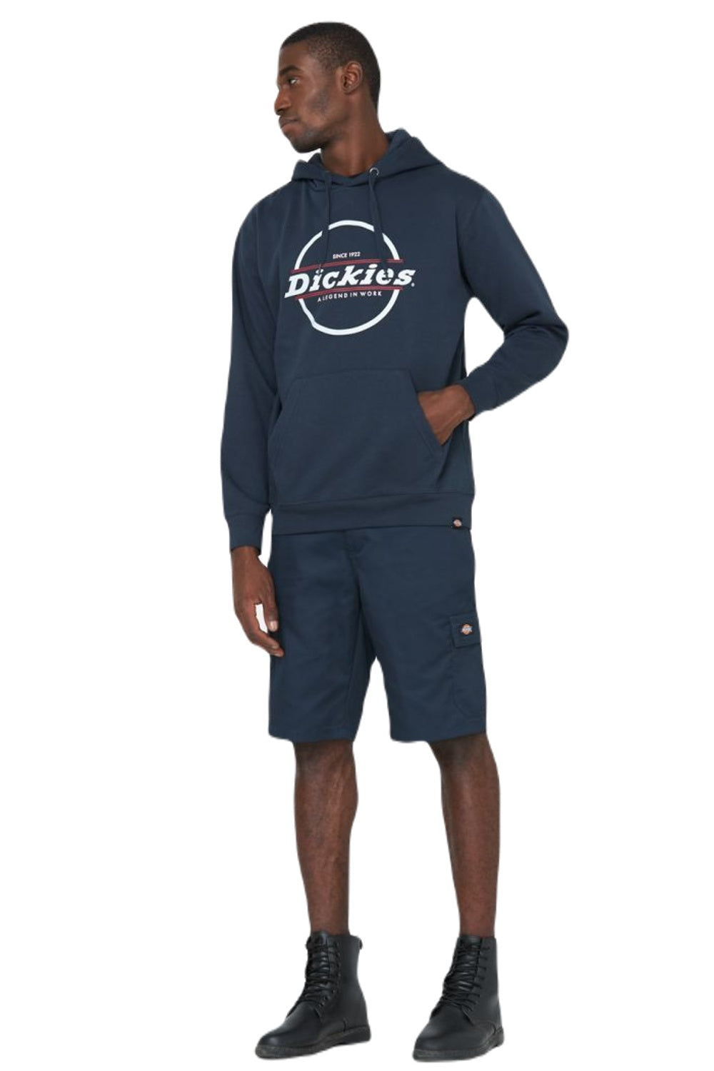 Dickies Towson Graphic Hoodie in Navy Blue