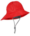 Didriksons Waterproof Sou'wester Rain Hat in Chilli Red #colour_chilli-red
