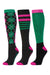 Dublin 3 Pack Adults One Size Socks in Emerald Argyle  #colour_emerald-argyle