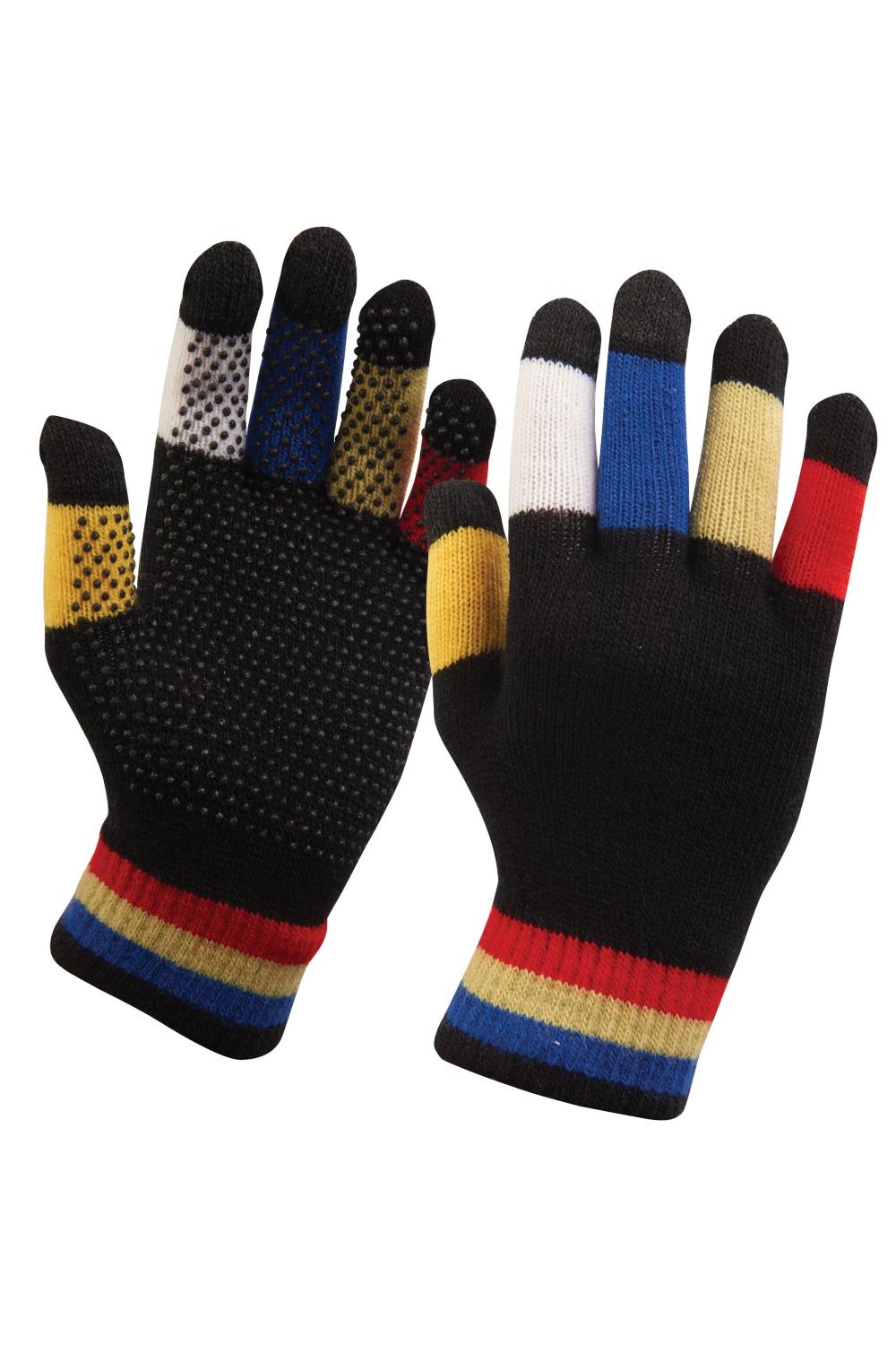 Dublin Childrens Magic Pimple Grip Riding Gloves | Six Colours In Black Multi