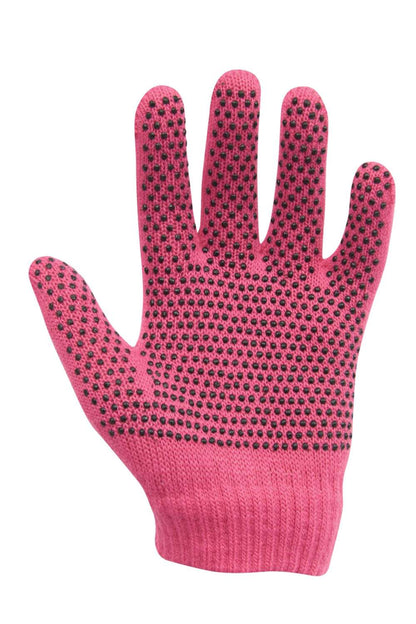 Dublin Childrens Magic Pimple Grip Riding Gloves | Six Colours In Pink 