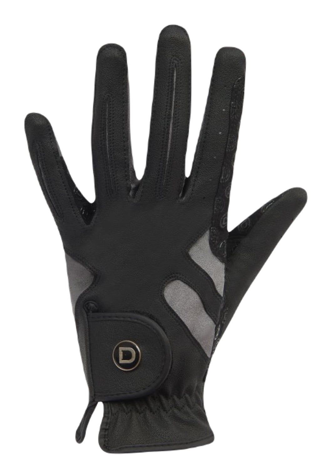 Dublin Cool-It Gel Riding Gloves In Black/Grey Front