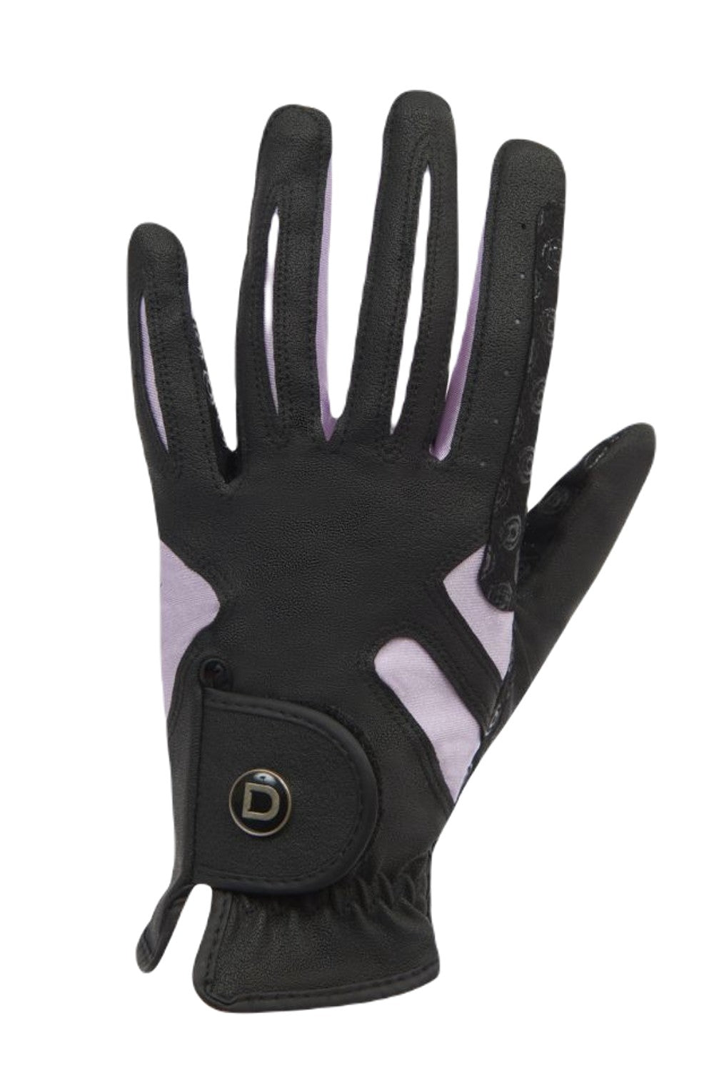 Dublin Cool-It Gel Riding Gloves In Black/Pink Front 