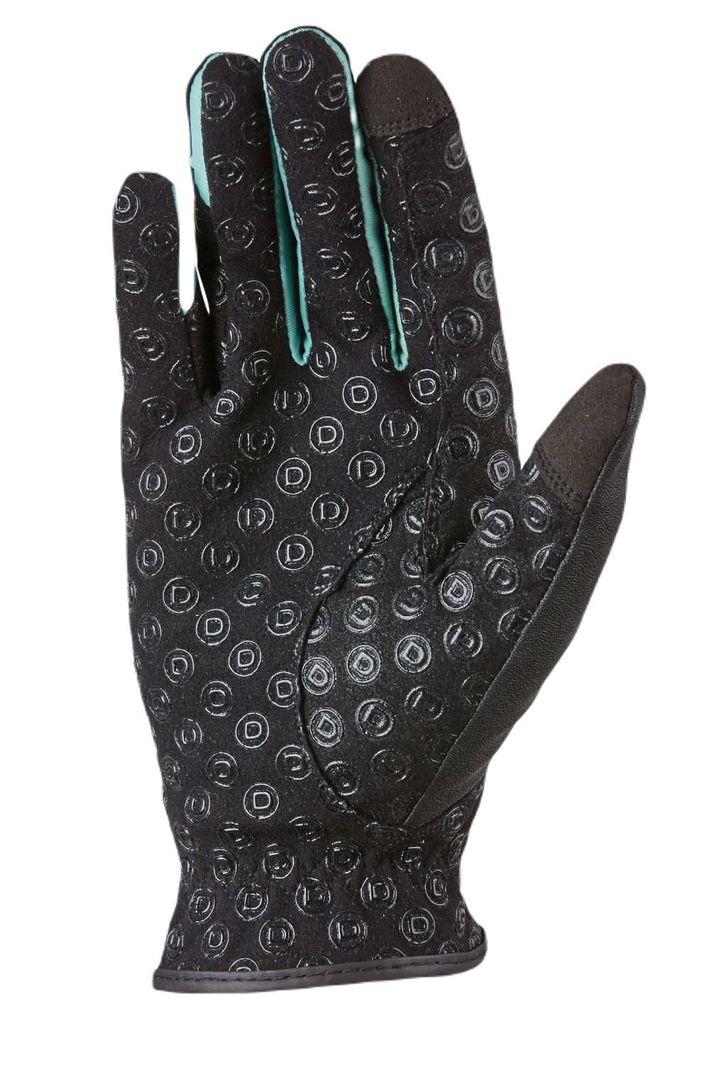 Dublin Cool-It Gel Riding Gloves In Black/Teal Back