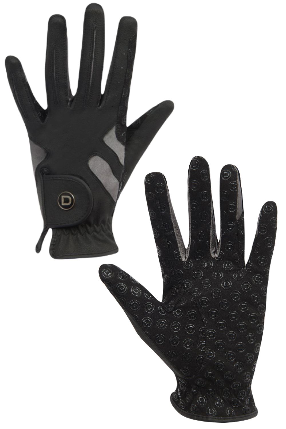 Dublin Cool-It Gel Riding Gloves In Black/Grey 