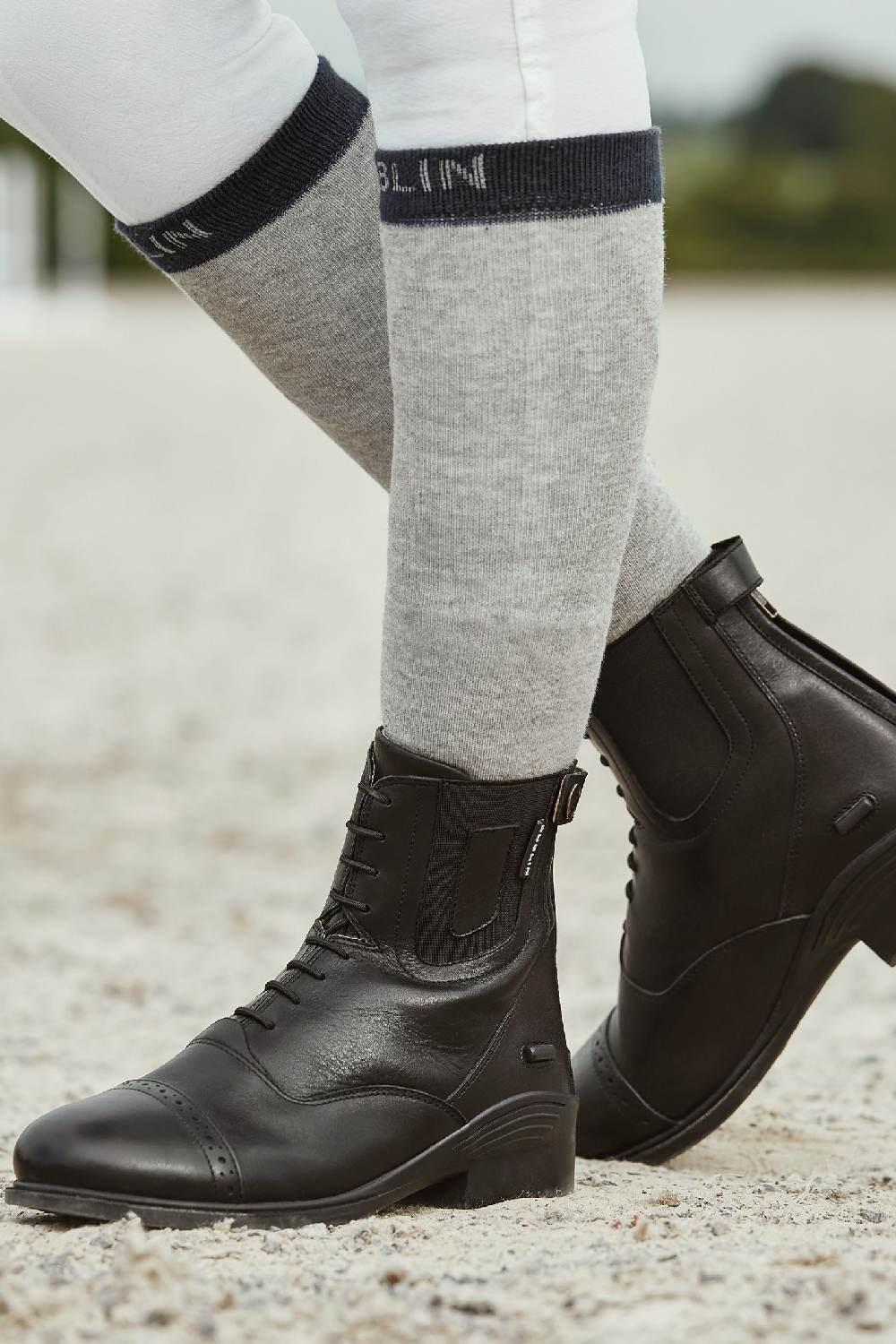 Dublin Evolution Lace Front Paddock Boots in Black