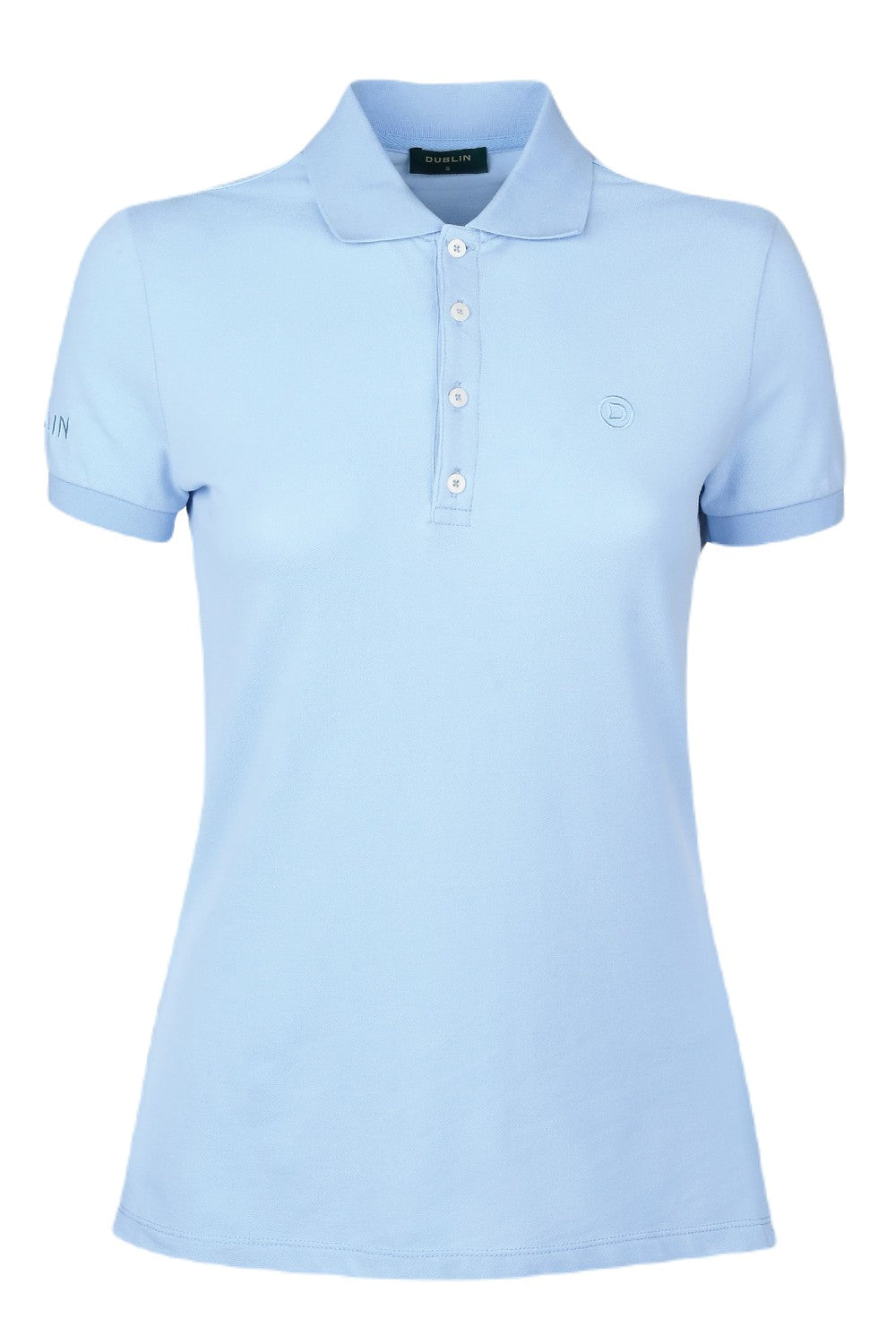 Dublin Lily Cap Sleeve Polo Ice Blue