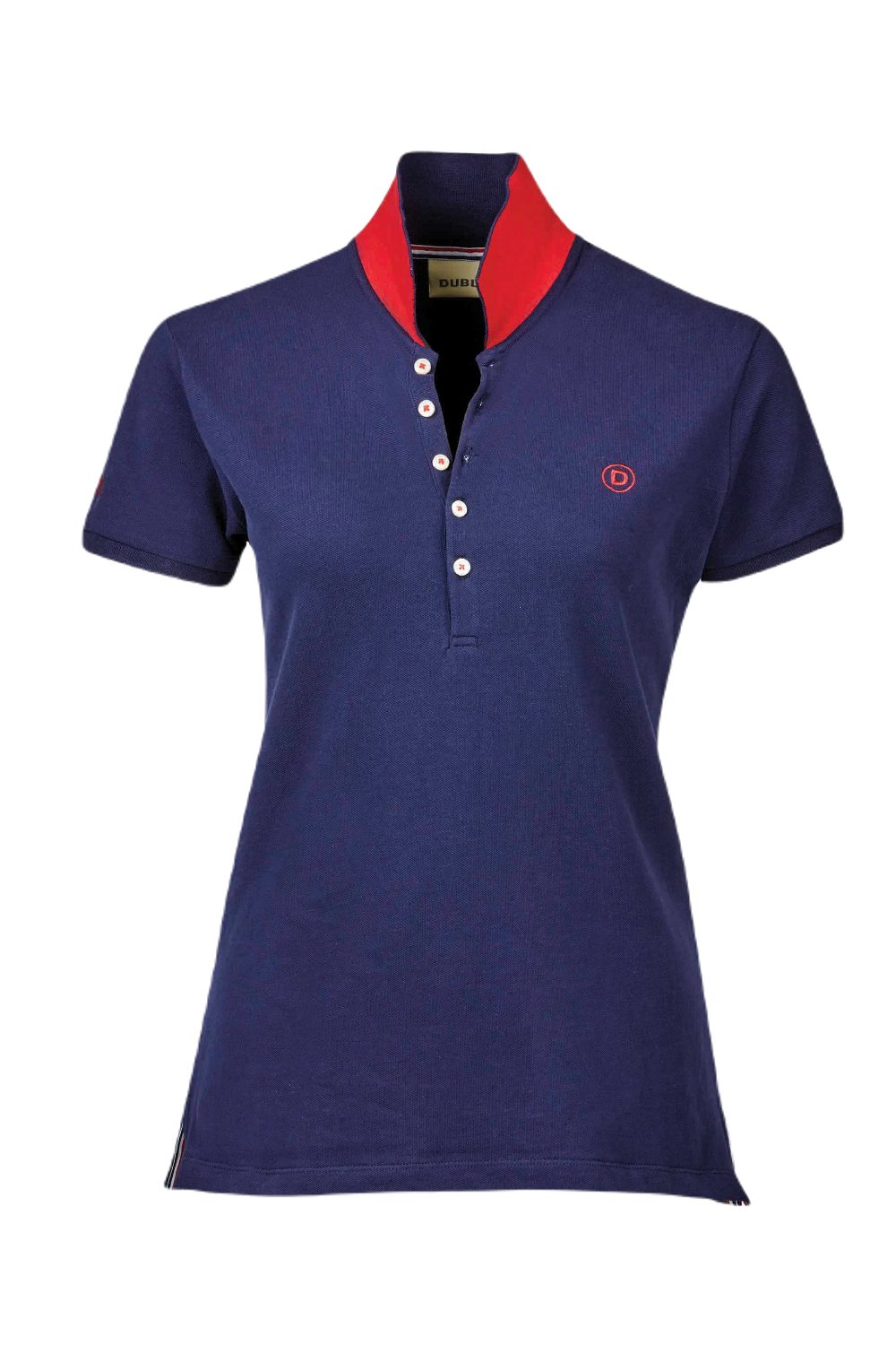 Dublin Lily Cap Sleeve Polo In True Navy