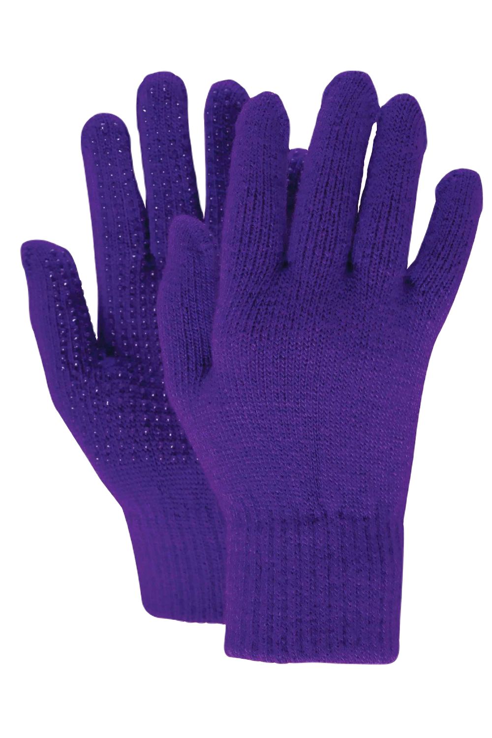 Dublin Magic Pimple Grip Riding Gloves In Dark Purple 