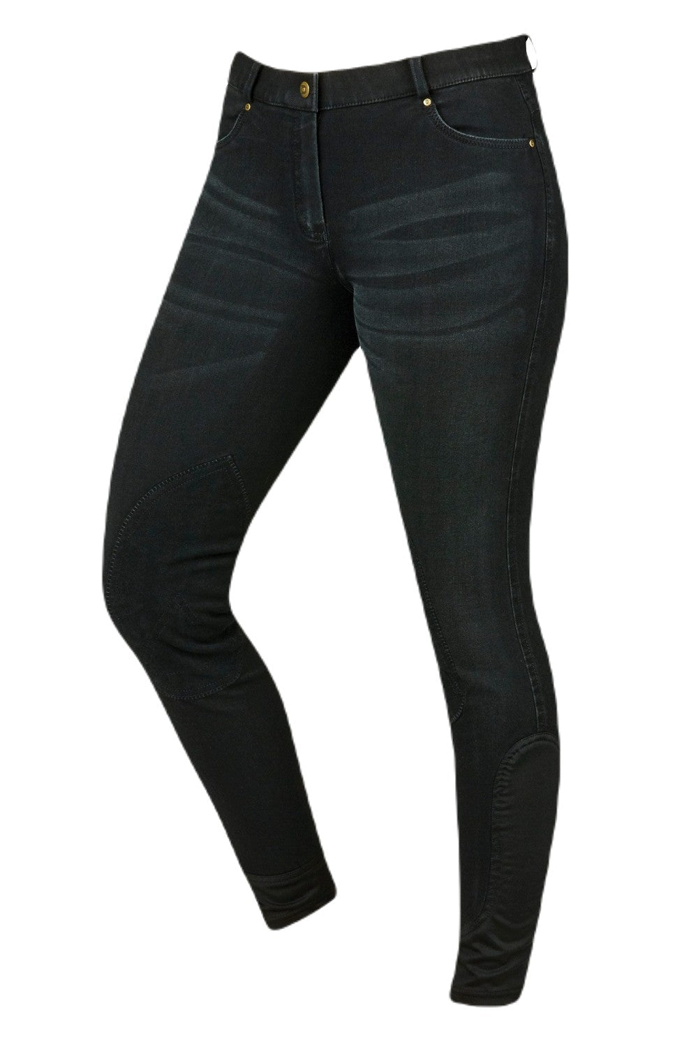 Dublin Shona Knee Patch Denim Breeches In Ash