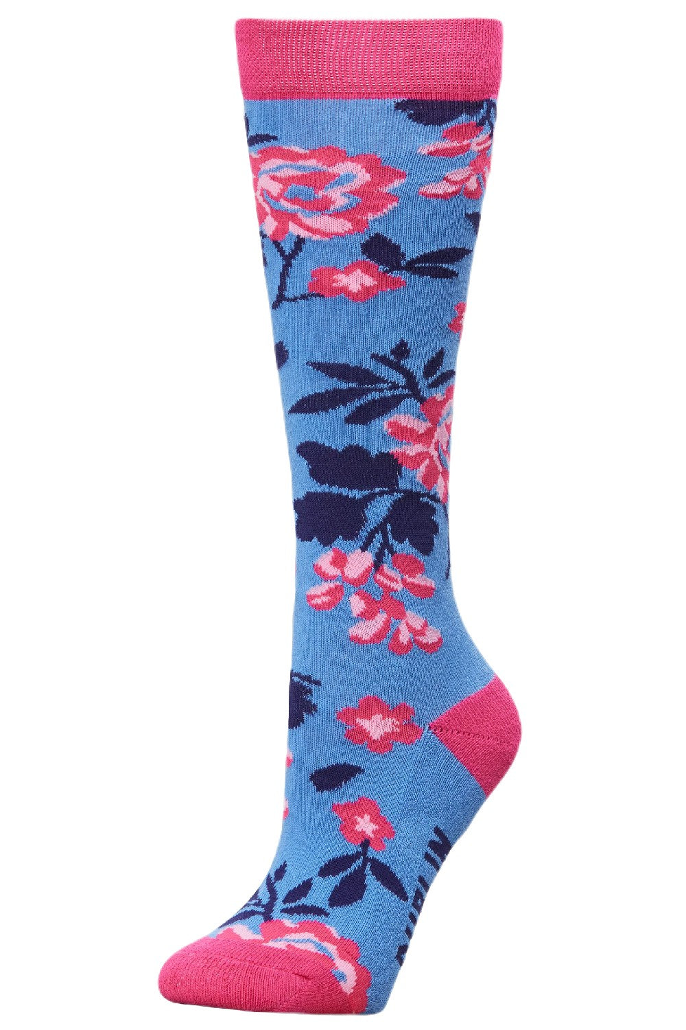 Dublin Single Pack Socks - Blue Flowers 
