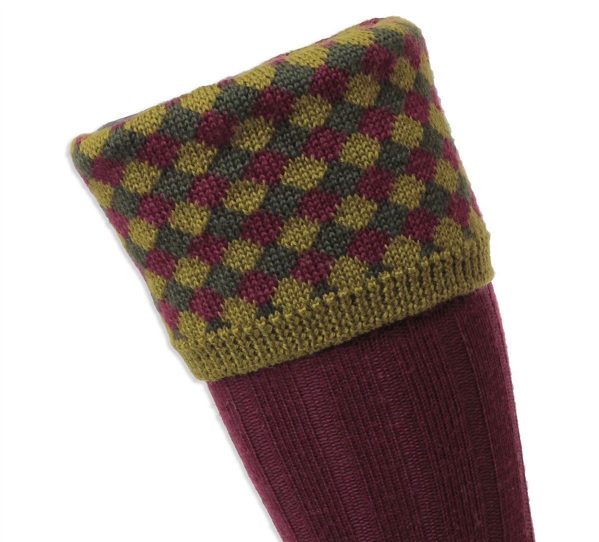 Harlequinn top pattern sock