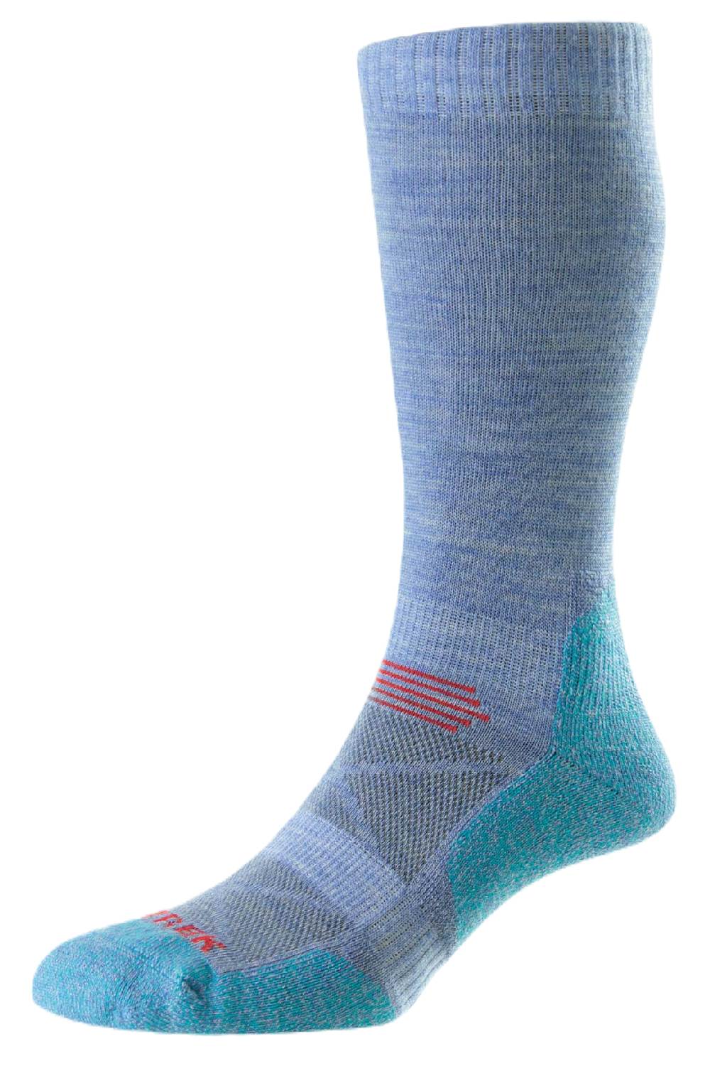 HJ Hall ProTrek Adventure Trek Sock in Denim/Turquoise