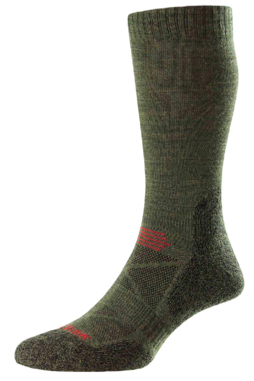 HJ Hall ProTrek Adventure Trek Sock in Moss/Green