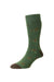 HJ Hall Pheasant and Grouse Motif Rich Cotton Socks in Moss  #colour_moss