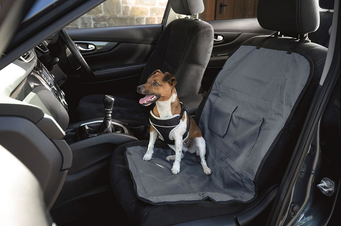 Henry Wag Single Car Seat Cover in Grey/Black