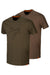 Harkila Graphic T-shirt 2-pack in Willow Green/Slate Brown #colour_willow-green-slate-brown