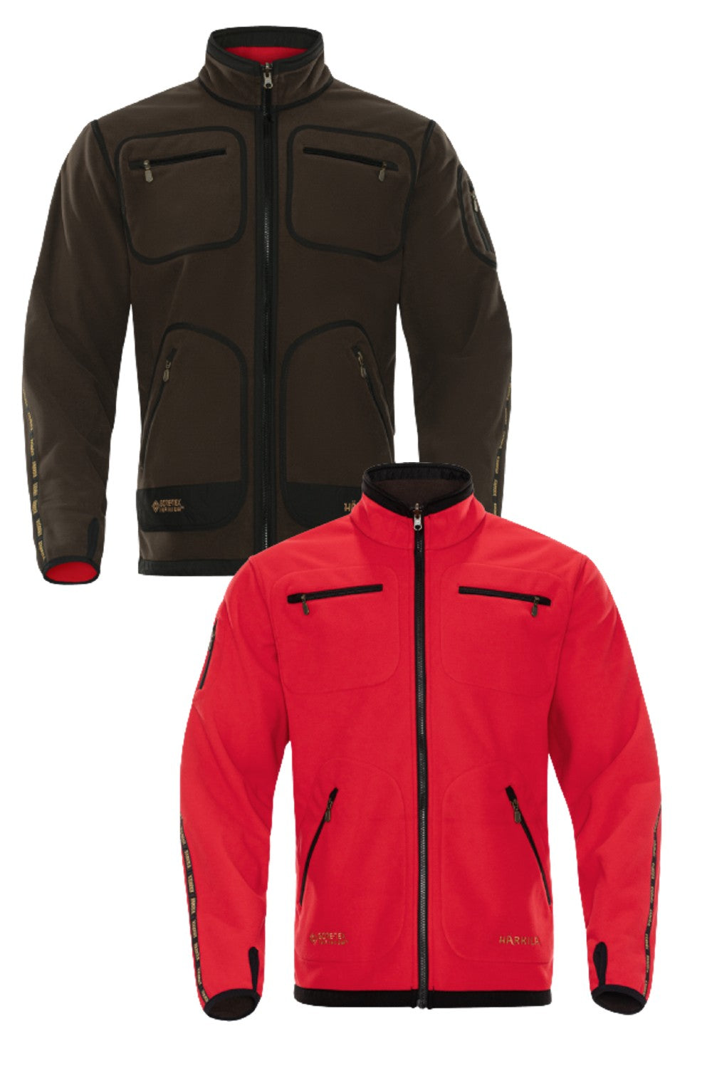Harkila Kamko Fleece Jacket in Brown/Red 