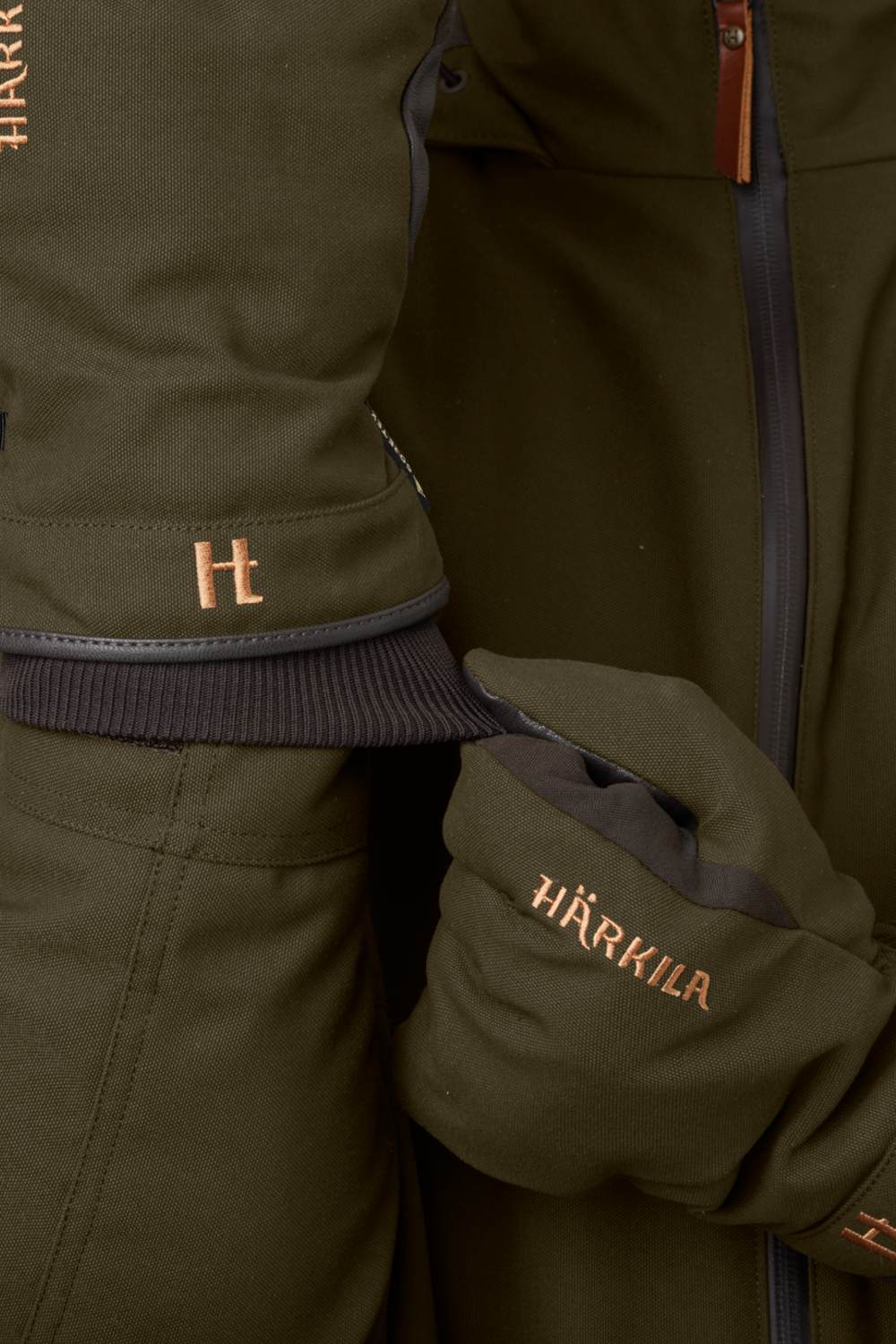 Harkila Pro Hunter GTX Gloves in Willow Green/ Shadow Brown