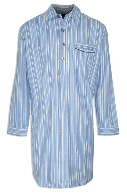 striped night shirt in cotton by champion 
