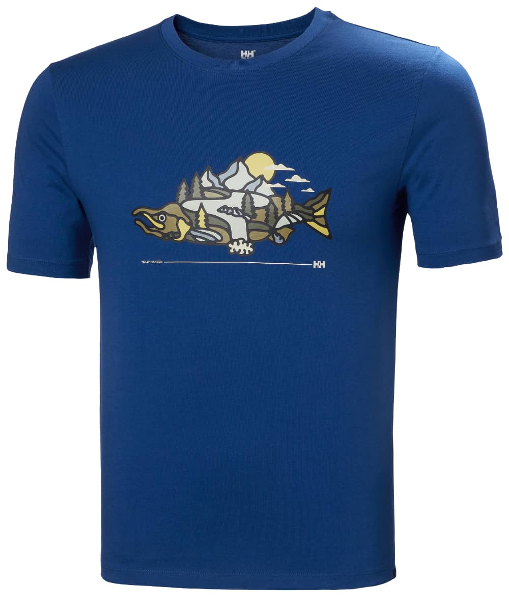 Helly Hansen F2F Organic Cotton T-shirt in Deep Fjord