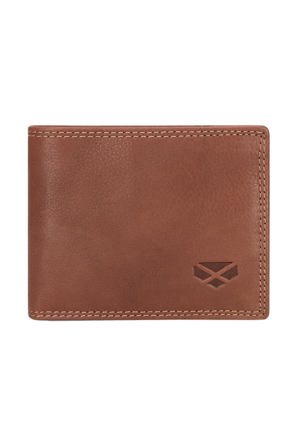 Hoggs of Fife Monarch Leather Credit Card Wallet in Hazelnut 