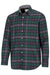 Hoggs of Fife Pitscottie Flannel Shirt- Dark Green Tartan Check #colour_dark-green-tartan-check