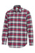 Hoggs of Fife Pitscottie Flannel Shirt in Red Tartan Check #colour_red-tartan-check