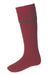 House Of Cheviot Estate Field Sock In Brick Red/Spruce