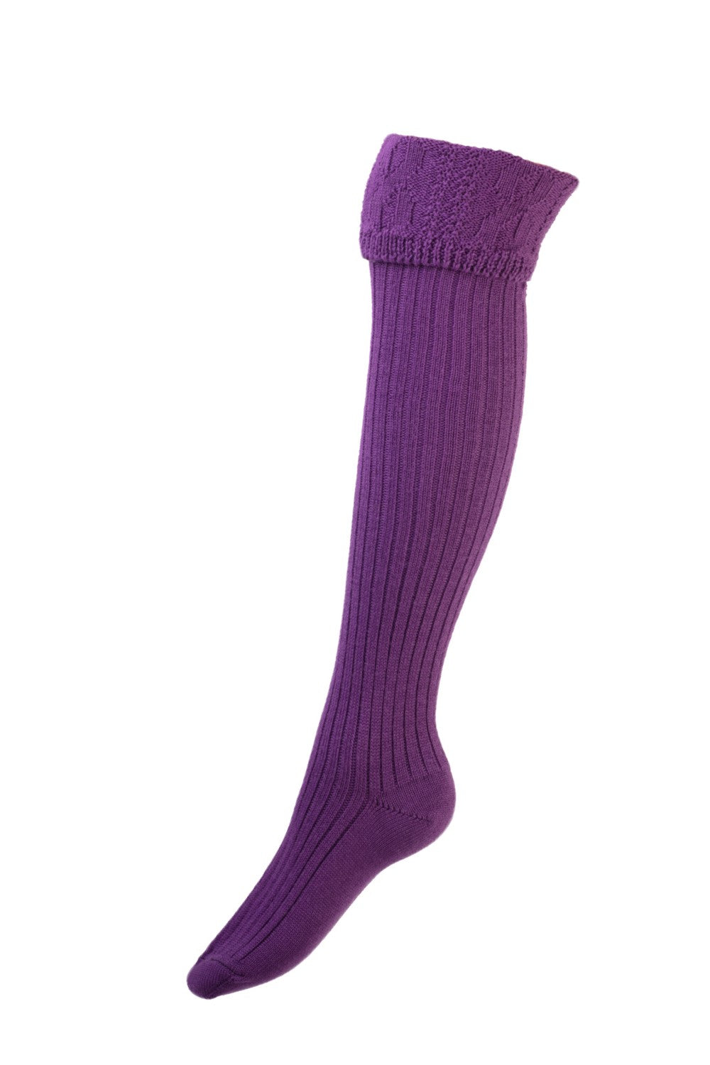 House Of Cheviot Lady Glenmore Socks In Orchid 