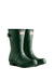 Hunter Womens Originals Short Back Adjustable Wellington Boots in Hunter Green #colour_hunter-green
