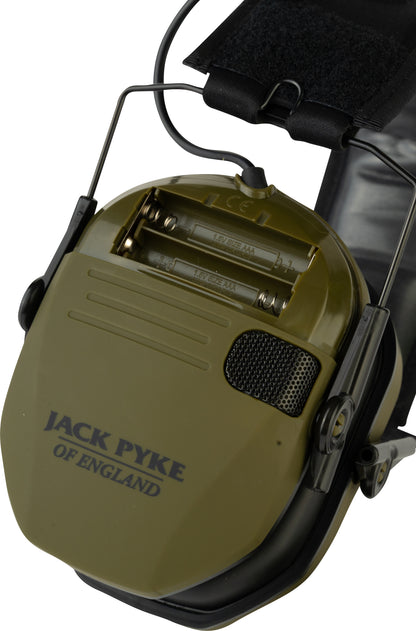 Jack Pyke Electronic Ear Defenders in Green