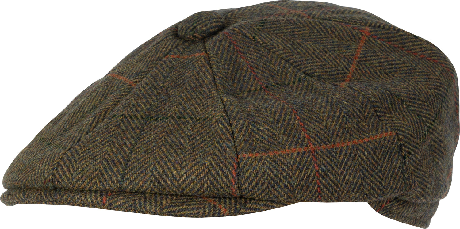 Jack Pyke Wool Blend Baker Boy Hat in Tweed Brown
