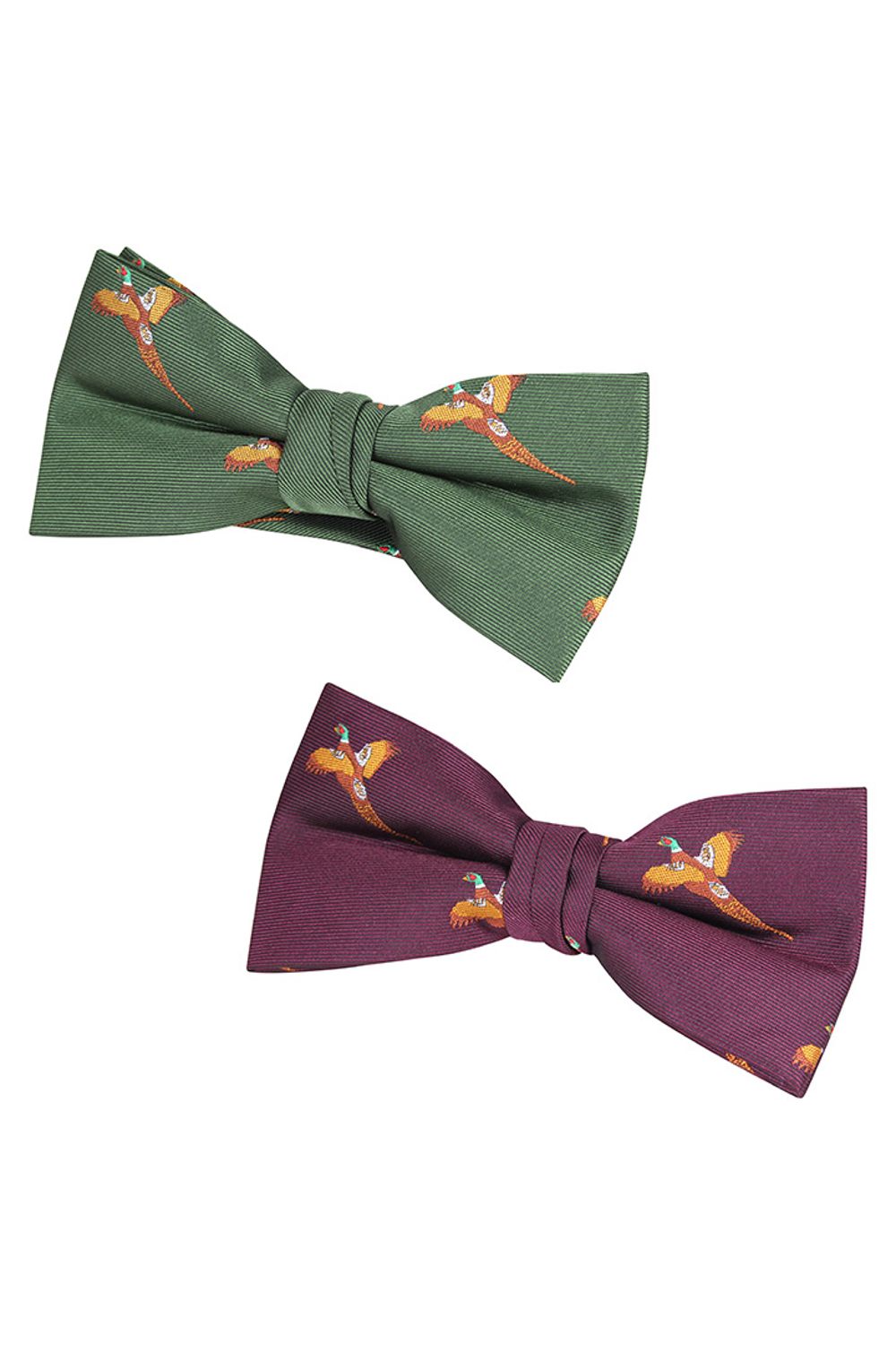 Jack Pyke Bow Tie In Pheasant Green and Wine