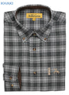 Khaki Verney Carron Orleans Check Shirt #colour_khaki