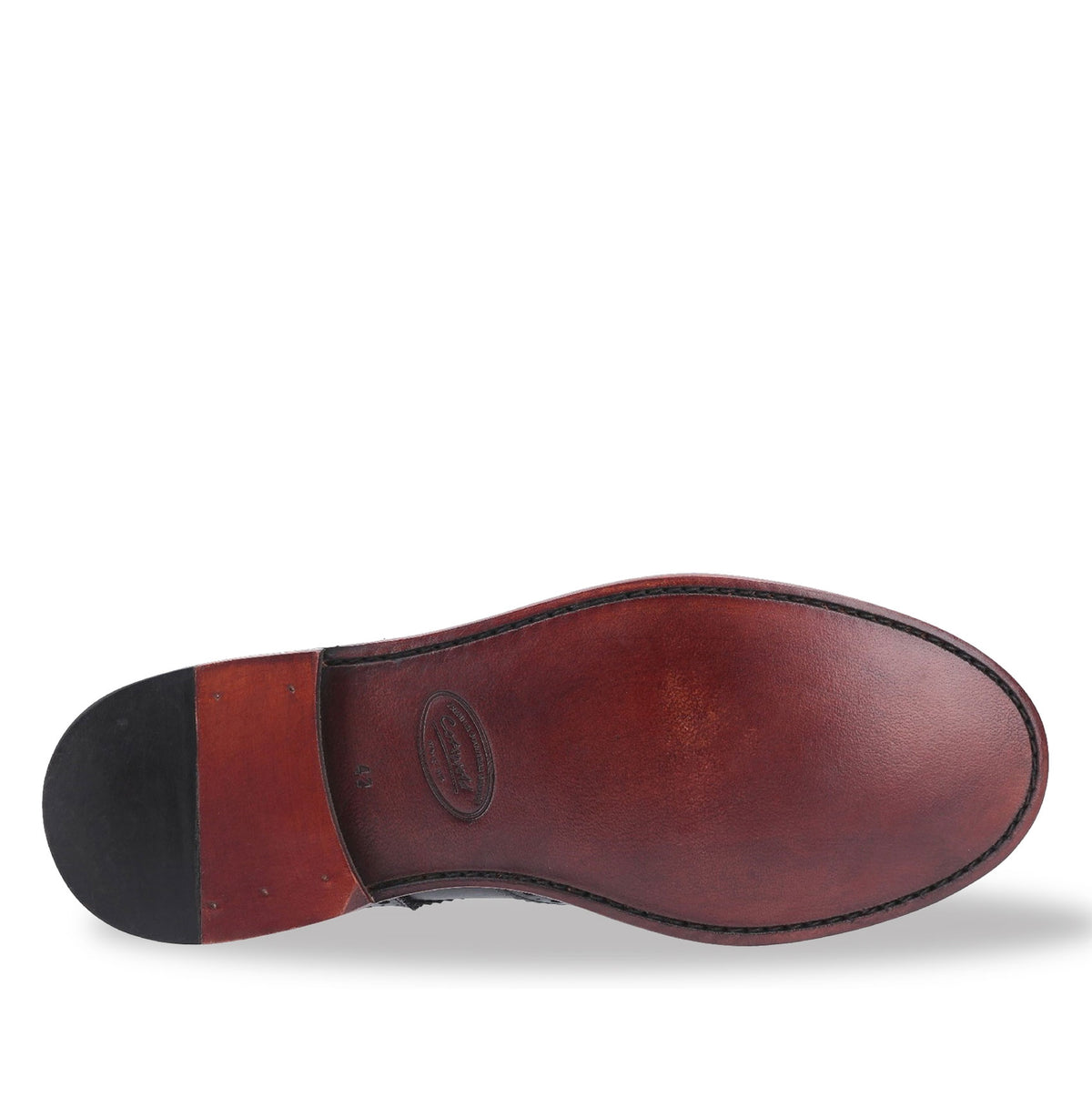 Brown Tan Cotswold Siddington Leather Brogue Chelsea Boot