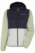 Didriksons Maj Womens Jacket 2 in Navy Green and White #colour_navy-green-white