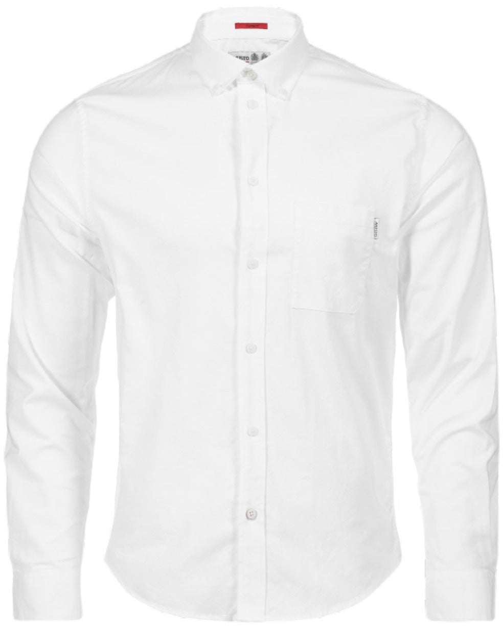 Musto Essentials Long Sleeve Oxford Shirt In White
