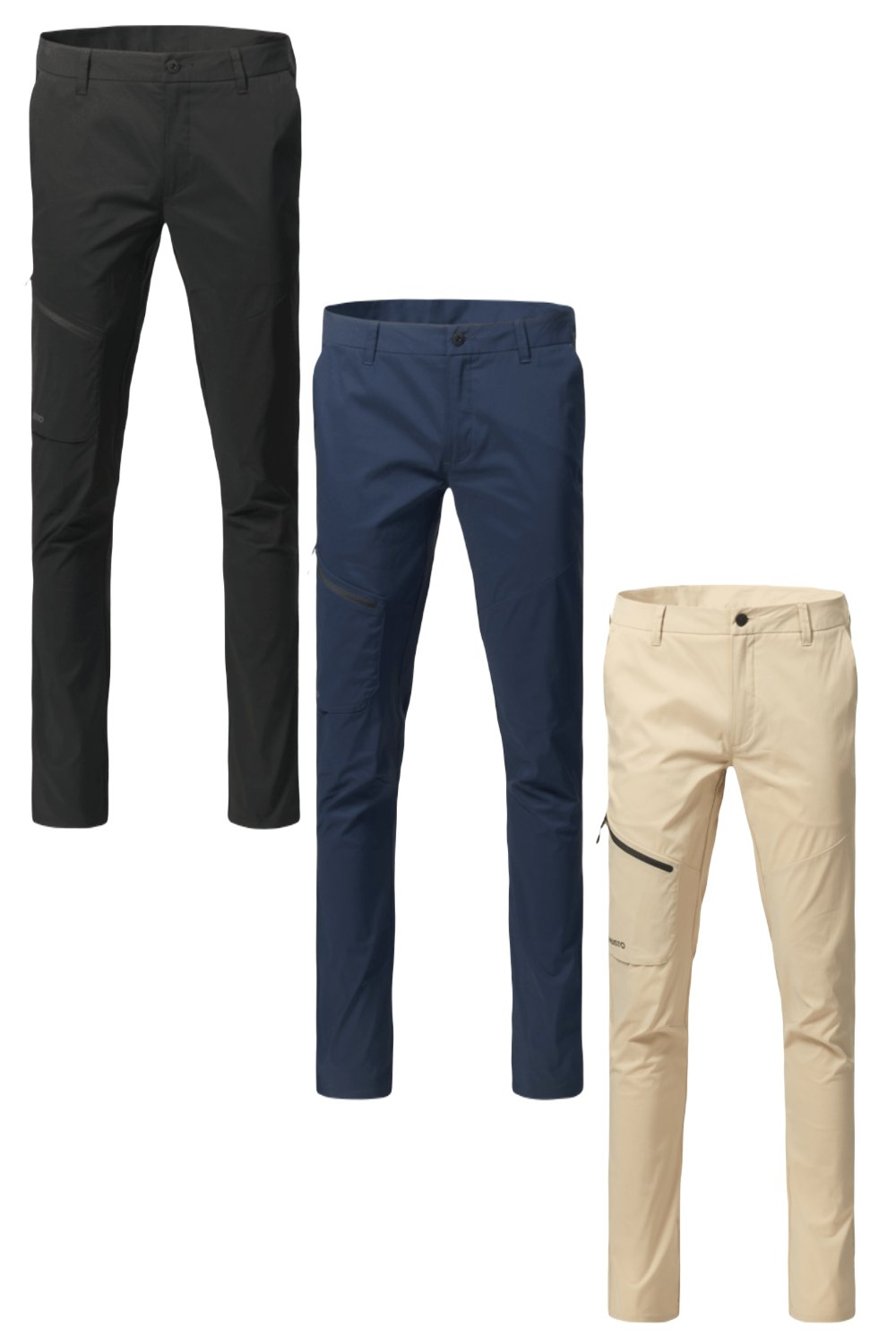 Musto Mens Cargo Pants In Black, Navy and Beige