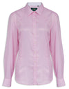 Pink Bromford Country Cotton Shirt by Alan Paine  #colour_pink