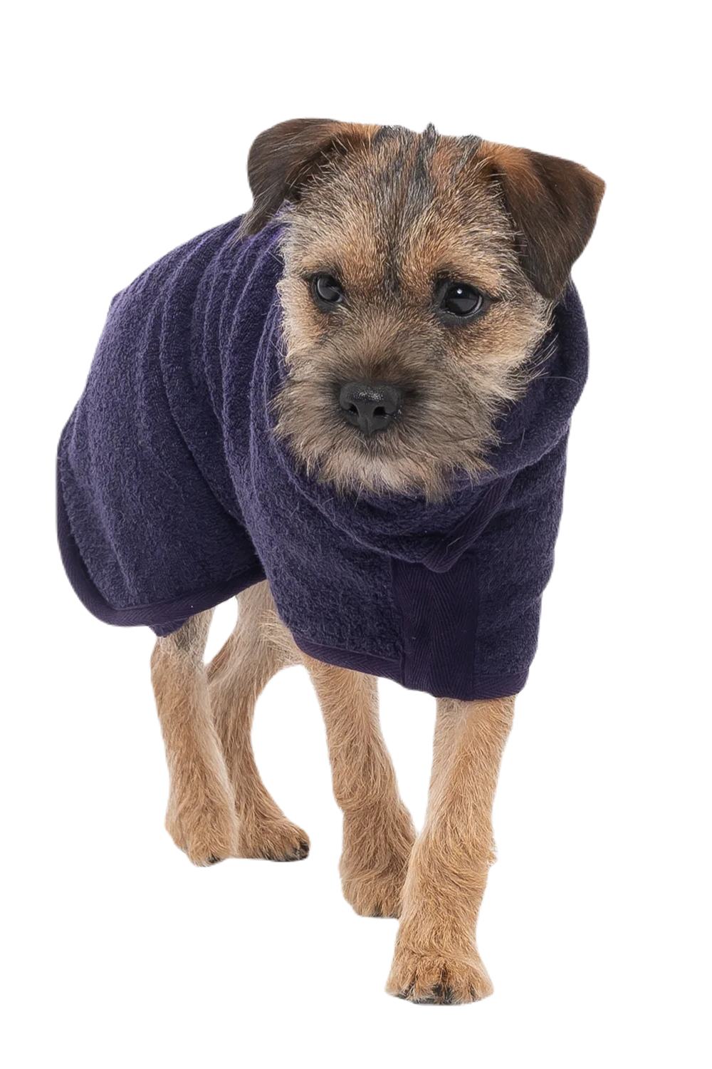 Ruff and Tumble Classic Dog Drying Coat in Blackberry