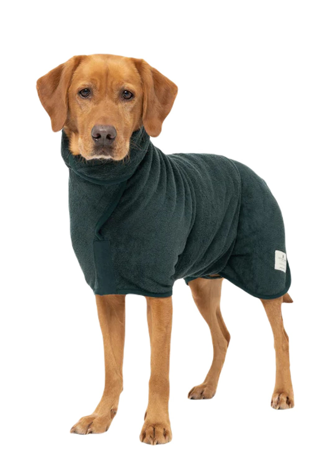 Ruff and Tumble Classic Dog Drying Coat in Forest Green 