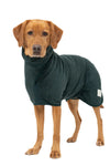 Ruff and Tumble Classic Dog Drying Coat in Forest Green #colour_forest-green