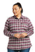 Rebar Women's Flannel Durastretch Work Shirt- fADED ROSE #colour_faded-rose