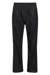 Regatta Pro Packaway Breathable Overtrousers in Black #colour_black